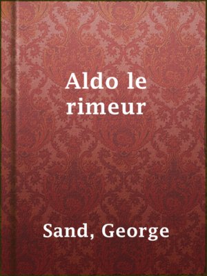 cover image of Aldo le rimeur